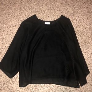 Black flowy blouse